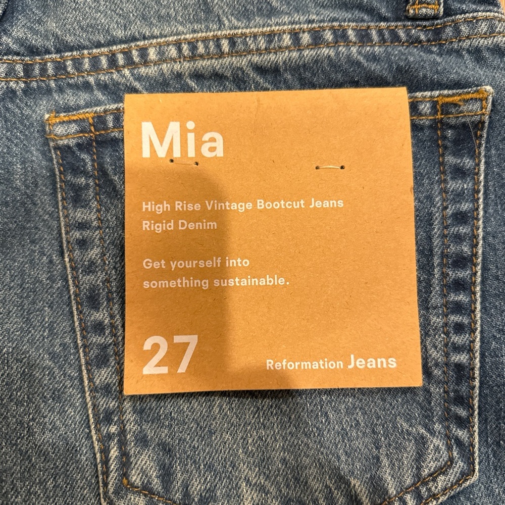 NWT reformation mia high rise bootcut 27 - Picture 5 of 6
